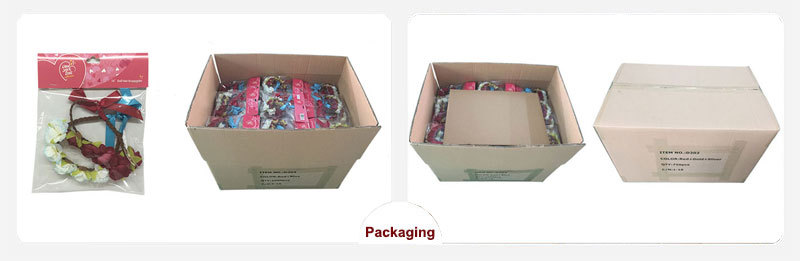 we has special packaging for flower headband if you need