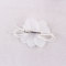 Wedding white flower hair clip with leather for bridal