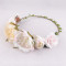 Vintage ivory rose floral crown headpiece wedding China