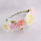 Lovely colorful girls rose flower crown headwrap spring