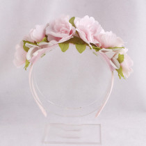 New spring customized child rose hair band flower hair accessory
