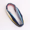 New mix-color striped rainbow headband wrap sports hair scrunchie set