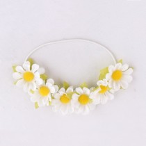 wholesale likable white daisy flower headband crown for kid