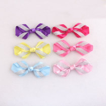 Party birthday kids knot polyester ribbon Disney hair bow wholesale in us