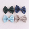 Fall color cute boutique baby girls hair bow leather hair clip in china for wholesale