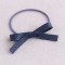 Girls PU leather bowknot ponytail holder hair rope tie in China