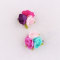 Sweet kids girl mini rose flower hair clip artificial flower hair pin