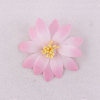 Pink color fake silk flower daisy hair clips for bun wrap hair