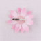 Pink color fake silk flower daisy hair clips for bun wrap hair