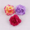 China wholesale chromatic silk flower rose hair clip women hair