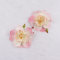 Pink artificial peach flower hair clips silk blossom flower wholesale