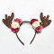 Fawn Ears Reindeer Headband Bambi Antler and Flower Deer Headband Halloween Easter