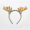 Khaki Reindeer Headband Velvet Deer Antlers Head Crown To Christmas