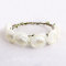 Forest wedding bridal hair accessory white rose floral garland