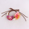 Wedding party flower adjustable bracelet bowknot rose flower wrist corsage