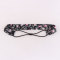 Women boho rhinestone cotton floral printed hairband