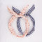 Floral print striped wire hair band head wrap hair tie twist bow headband scarf