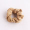Women color effortless faux suede fabric ponytail holder twister hair scrunchie