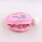 Sweet Girl Kids Small Round Children Coin Bag Canvas change bag with pom pom