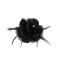 Black silk flower feather hair accessories pheasant feather brooch for party/banquet