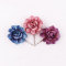 Vintage silver shining artificial daisy flower hair bobby pin for girls