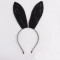 Sexy Sweet Bunny Rabbit Ear Hair Band Black Lace Headband For Wedding Party Cosplay Costume Accessory