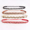 Colors beaded real headband double strand with Elastic bead crystal hair band for wedding