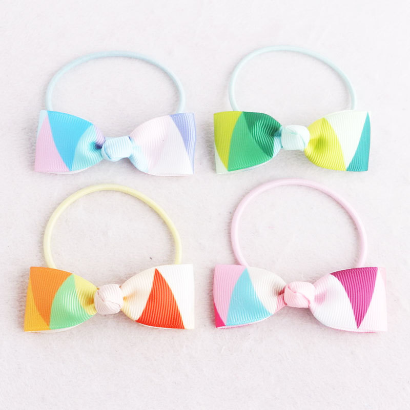 colors bow hair tie rope
