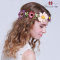 Natural fresh girls daisy flower garland for bridal wedding hair bridesmaids spring-themed photo shoot