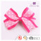 4.7 inch hot sale kid polka dots striped heart pattern ribbon bow barrette for school hairstyle