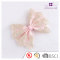 Great quality golden lace grosgrain pink ribbon bow hair clip for hair accessory boutique shop