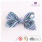 4 inch affordable lovely striped ribbon bow hair clip with alligator for babies girl