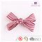4 inch affordable lovely striped ribbon bow hair clip with alligator for babies girl