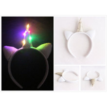 Four color light Your festival should have this LED unicorn hair band - Video