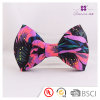 Boho style custom printed mesh jacquard bow hair clip hair barrette for women