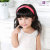Children sweet red polka dot headband knot tie head piece for girl kid child hair holder