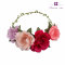 Large romantic rose flower headband crown for girl women hairstyle match