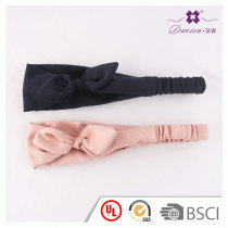 Fashion turban colors knotted rabbit ear bow headband for women hairstyle