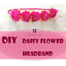 How to make a boutique artificial daisy flower headband for your sweet girl or little lovely baby?