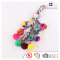BOHO chic small bell yarn pom poms tassel wool beads for large tote bags straw basket