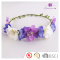 Charming boho blossoming natural flower headband crown for bridesmaids