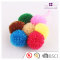 Trending Gift Flower Shape Yarn Pom Pom Key Fob Keychain Bag Charm For Girls