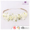 Wedding accessory crown white rose silk flower hairband with high quality