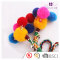 Multi-purpose adjust long pom pom spiral headband bells for hairstyle gift house decor