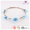 Light blue head flower garland for girls artificial  flower headwear for bridesmaids crown grace