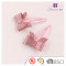 2017 Hotsell Good Quality Pink Glitter Bow Hair Accessories Set for Baby Girl Alice Band with Butterfly Glitter Bow Hair Clip