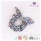 Wholesale Stripe Print Bunny Ears Hair Scrunchies Navy Hair Tie Bracelet for Women Ponytail Holder