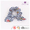 Wholesale Stripe Print Bunny Ears Hair Scrunchies Navy Hair Tie Bracelet for Women Ponytail Holder