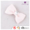 2017 Wholesale Handmade Ribbon Baby Bow Hair Clip in Pink in Blue in Cream for Baby Girl