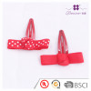 China Supplier Lovely Design Red Polka Dots Hair Bow Blue Ribbon Hair Clip for Baby Girl